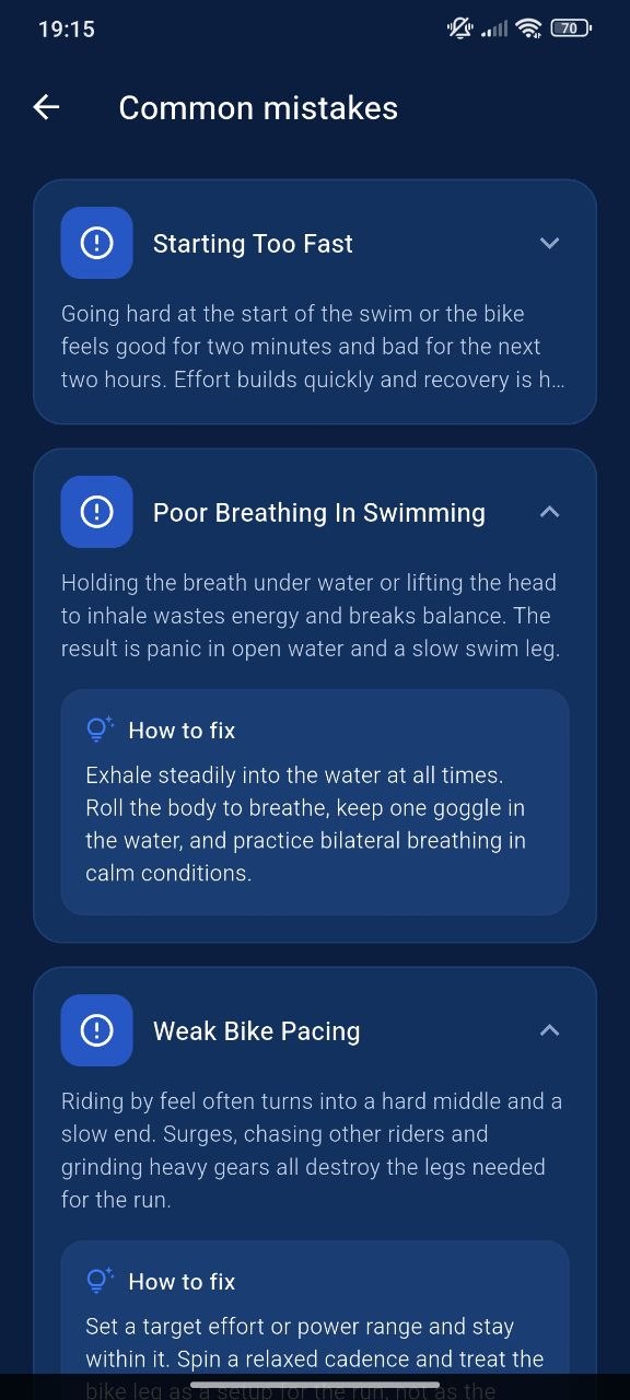 Settings screen